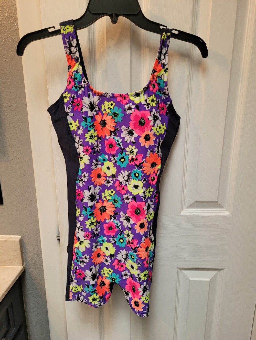Iliaki Purple Floral One-Piece Swim Suit - Women's Swim